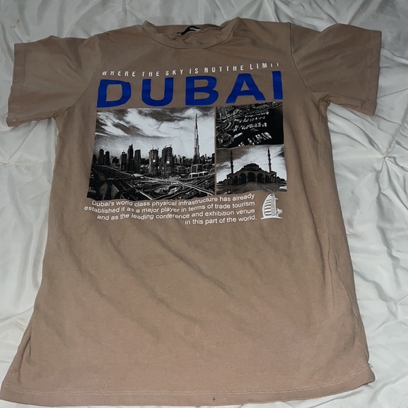 The wonderful country of Dubai t-shirt/ beige/ size XS - Picture 2 of 3